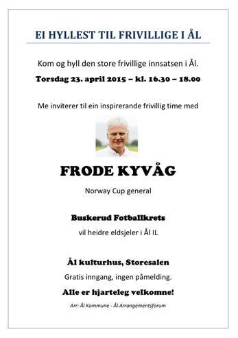 Frode Kyvåg kommer til ÅL